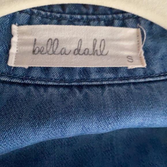 Bella Dahl Animal print Chambray Denim look button up Shirt - Picture 5 of 9